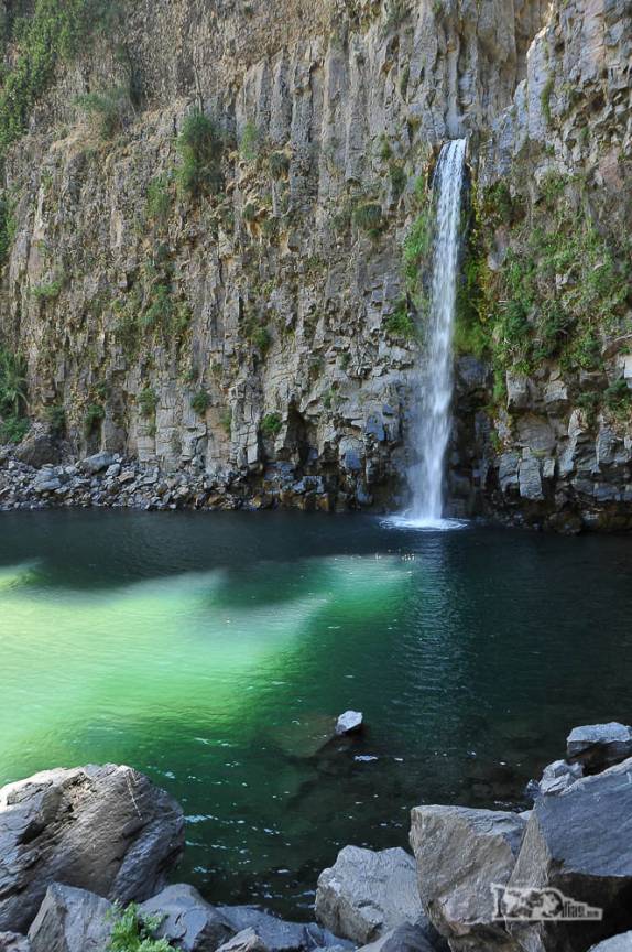 Ssalto La Leona, um dos mais belos no Parque Nacional Radal Siete Tazas, no centro-sul do Chile